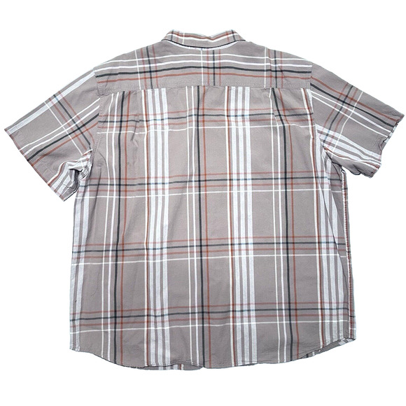 Carhartt Men's Short Sleeve Shirt Button Down Size 2XL Plaid Cotton Pockets - Picture 2 of 7